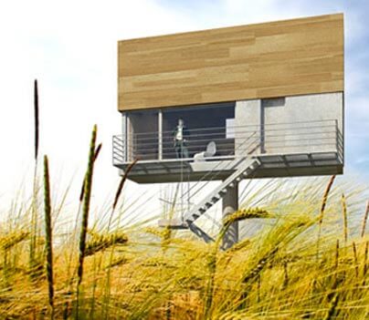 Una casa Vanguardistas Hauz en el campo