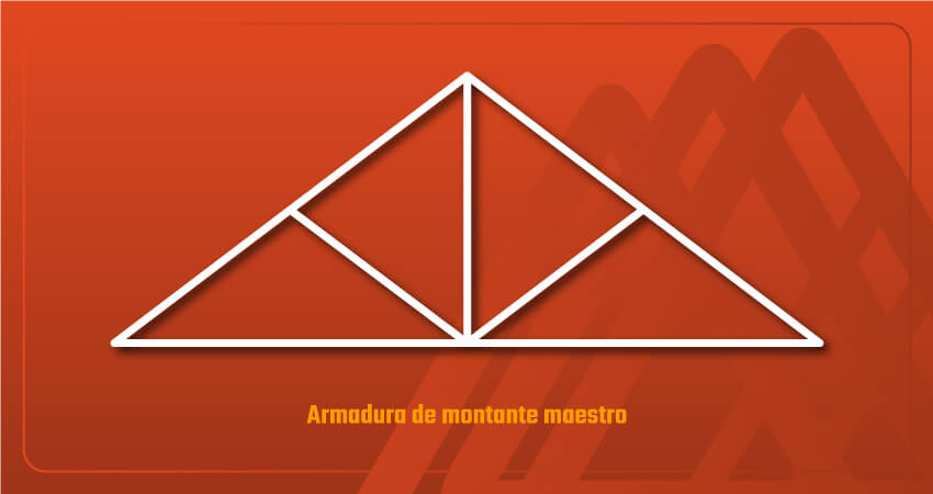 Armadura de acero de montante maestro