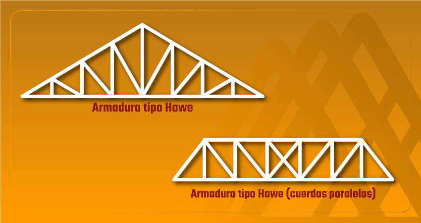Armadura de acero tipo Howe