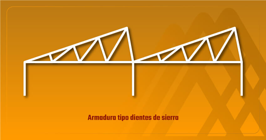 Vector de armadura tipo dientes de sierra