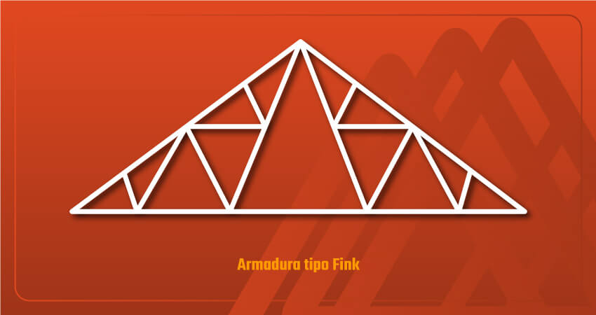 Vector de armadura tipo Fink de acero