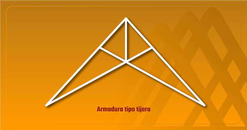 Vector de armadura tipo tijera