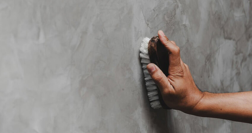 Cepillado de pared para eliminar exceso de bicarbonato