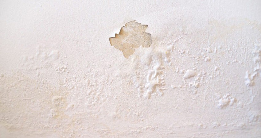 Pared con humedad por condensación