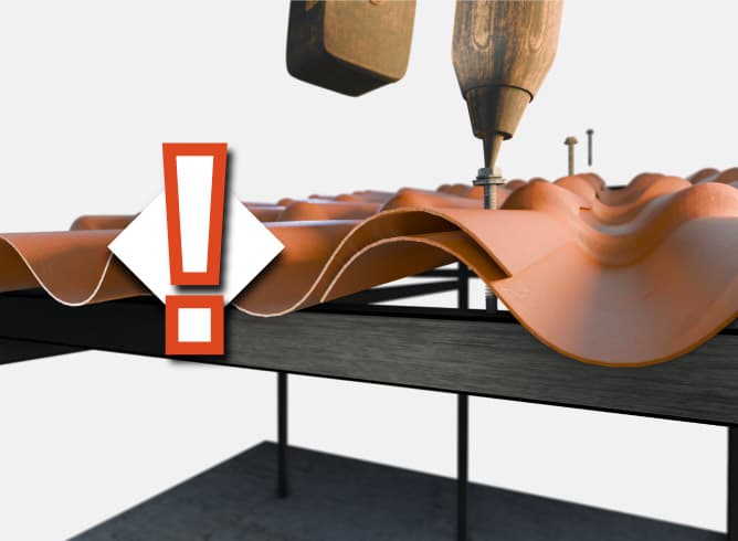 Fijación del traslape de la lámina Plastiteja