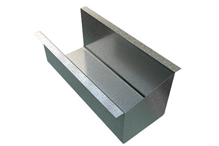Canalón de lámina galvanizada